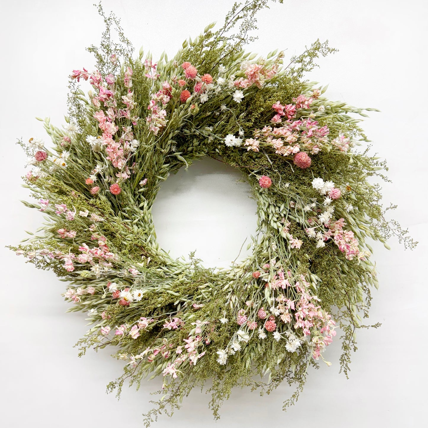 Dried Rosey Fields Wreath