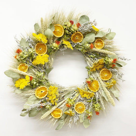 Dried Sunny Citrus Wreath