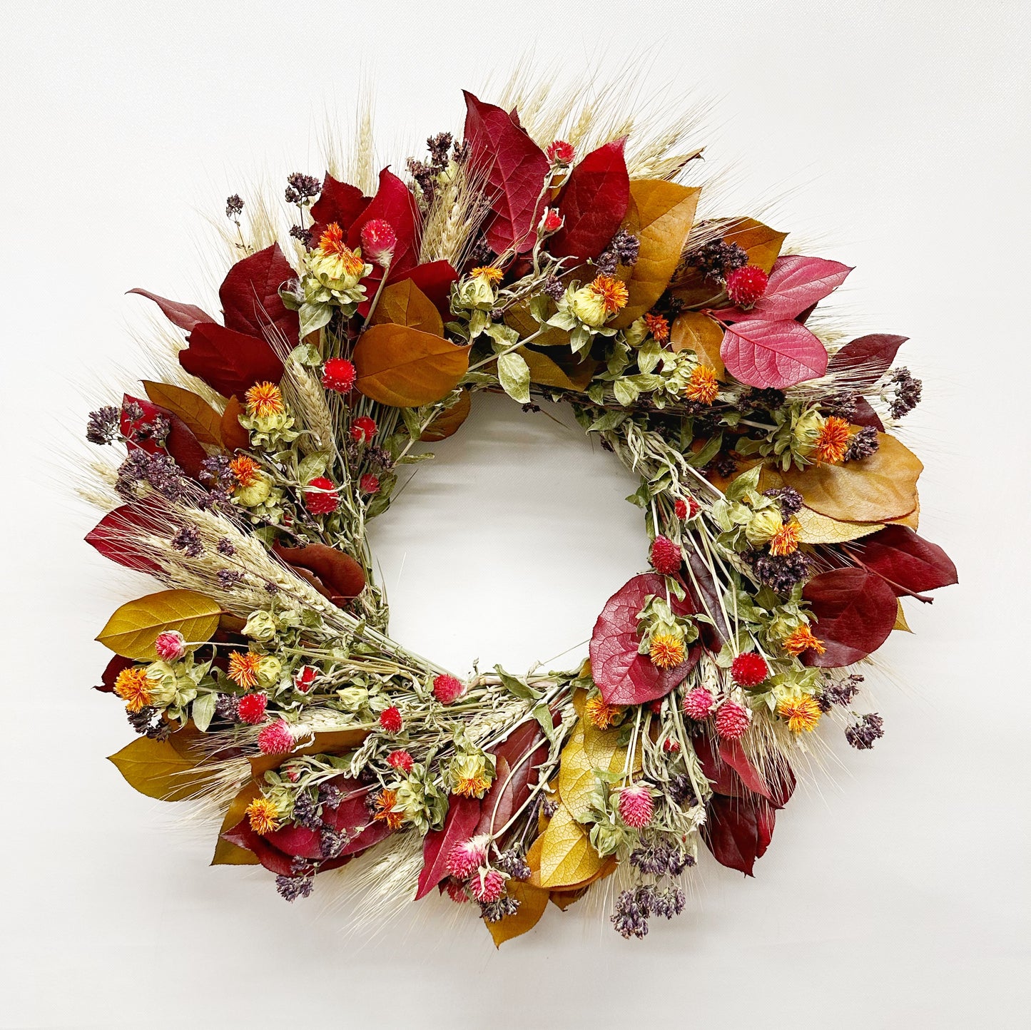 Dried and Preserved Fall Moonlight Wreath