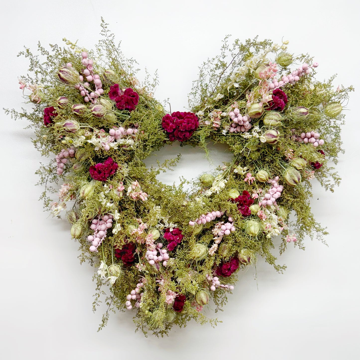 Dried Romantic Heart Wreath