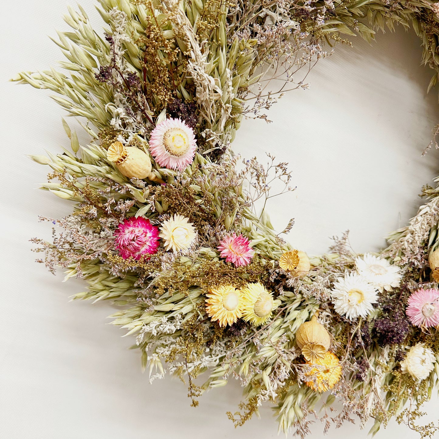 Dried Spring Daylight Wreath