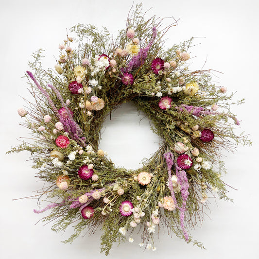 Dried Butterfly Garden Wreath