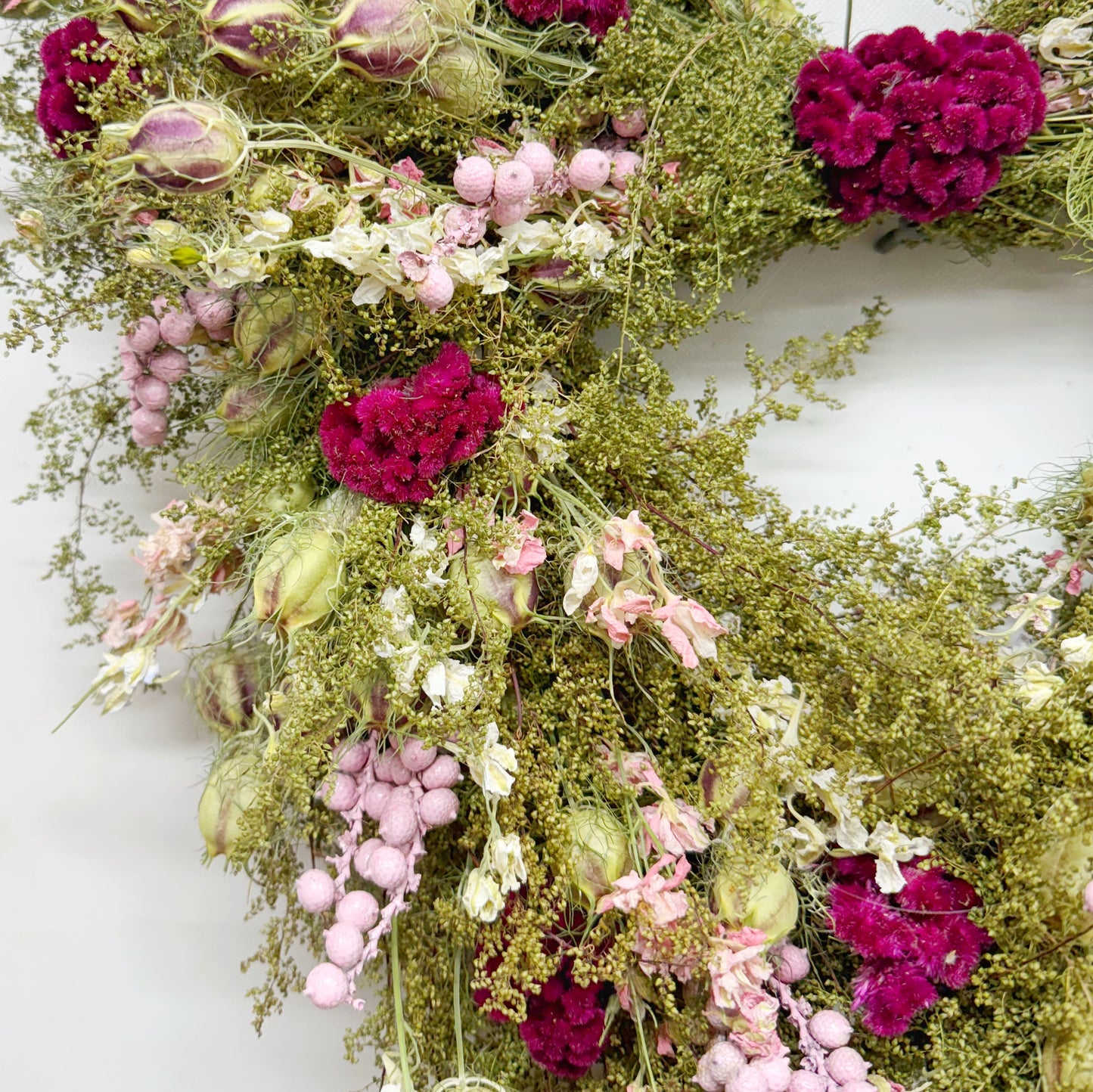 Dried Romantic Heart Wreath