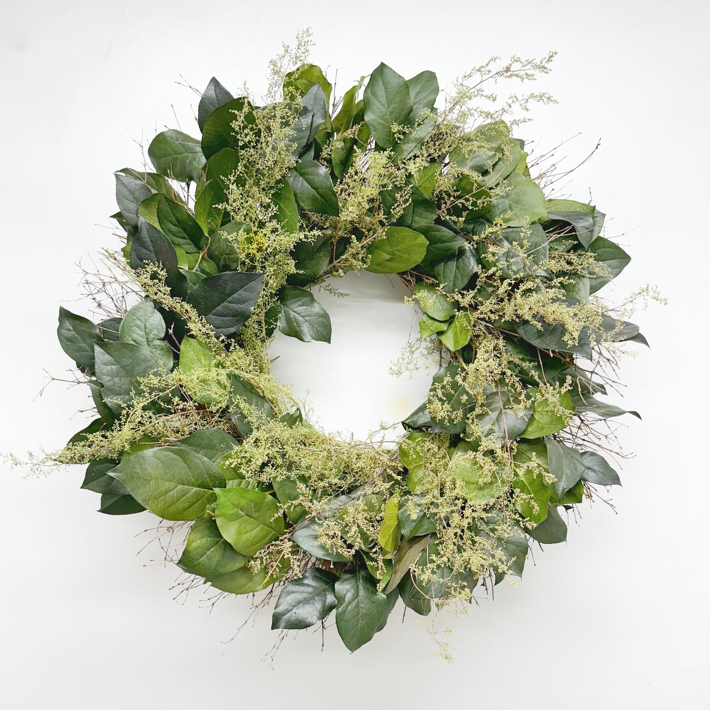 Dried and Preserved Green Woods Wreath