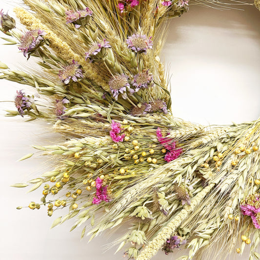 Dried Spring Charm Wreath