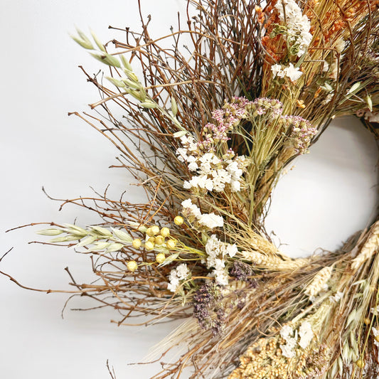 Dried Nature Grains Wreath