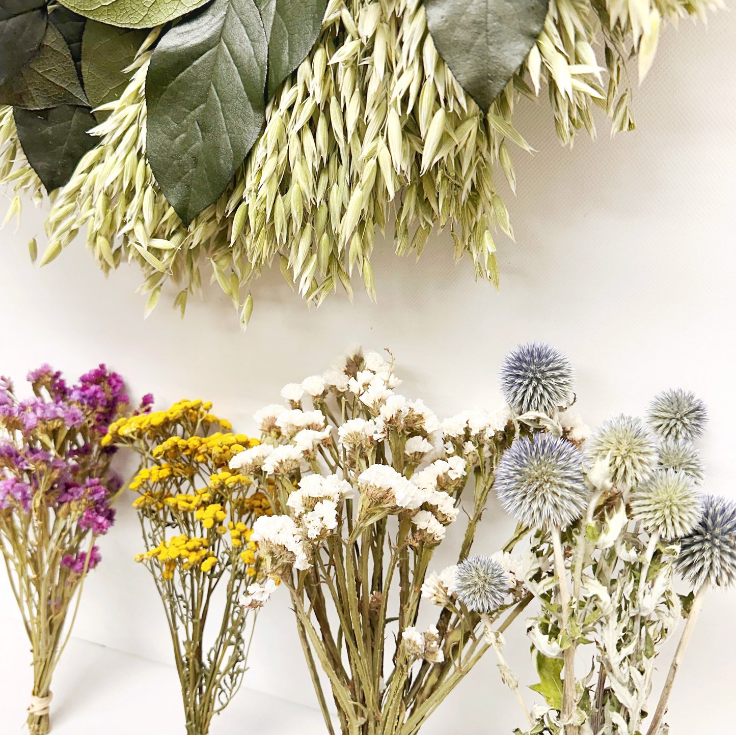 DIY Dried and Preserved Basil Wreath and Colorful Bundles Kit