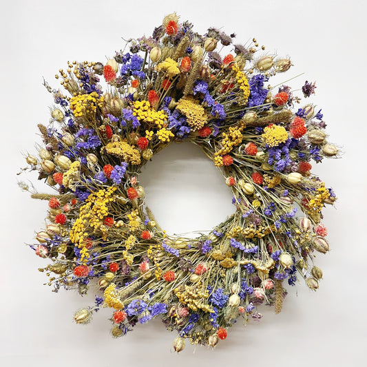 Dried Swedish Everlasting Summer Wreath