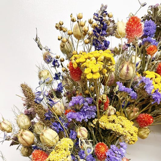 Dried Swedish Everlasting Summer Wreath