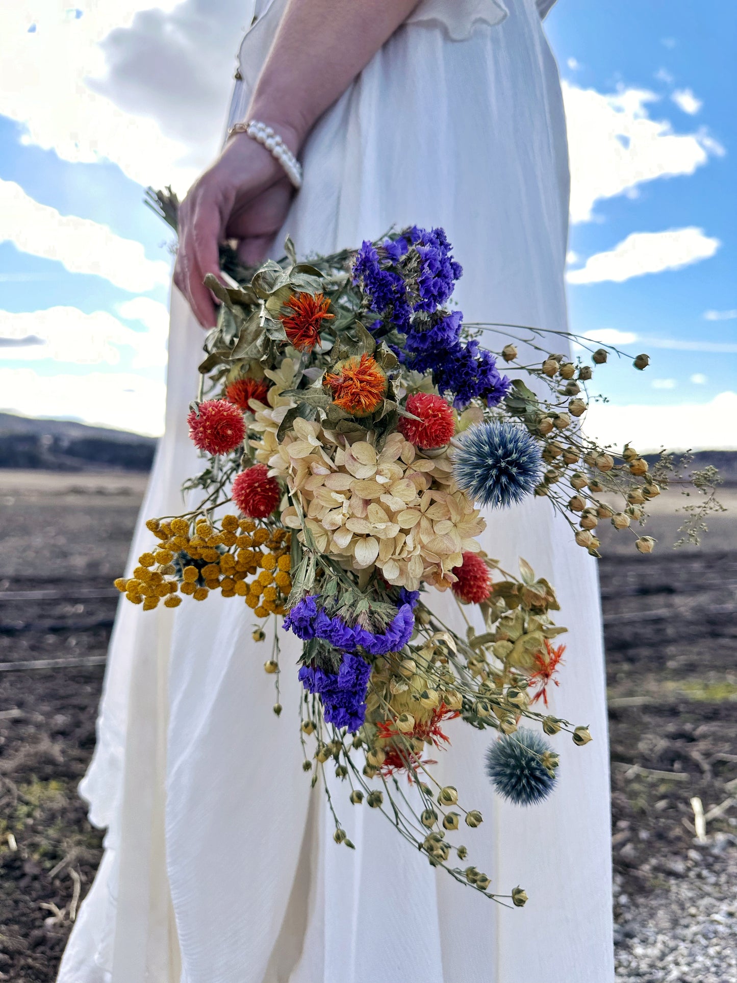 Dried Swedish Everlasting Summer Bouquet