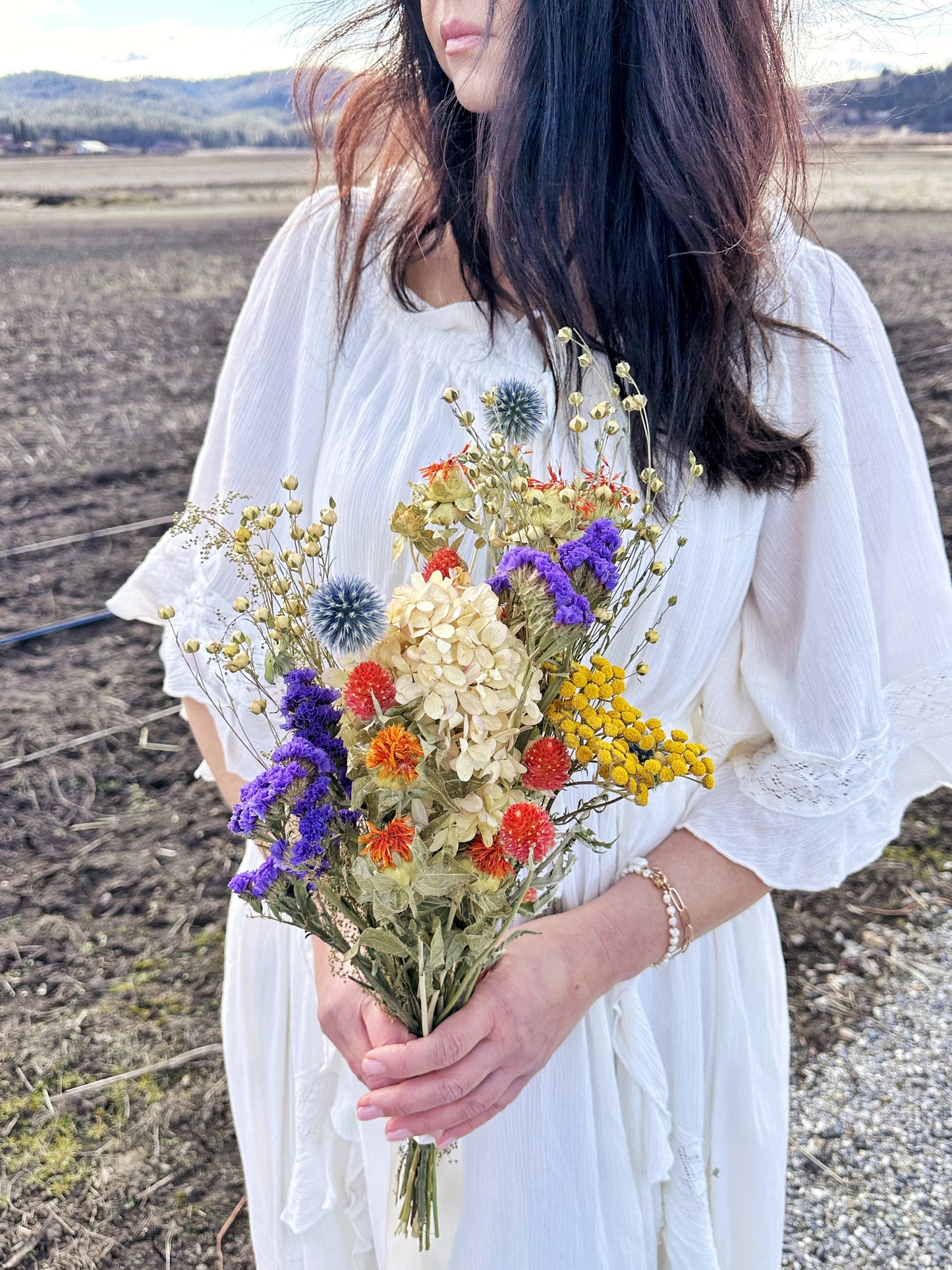 Dried Swedish Everlasting Summer Bouquet