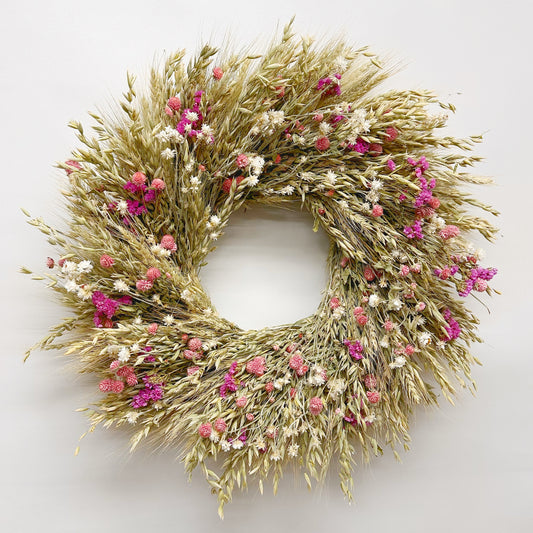 Dried Pink Lucia Wreath