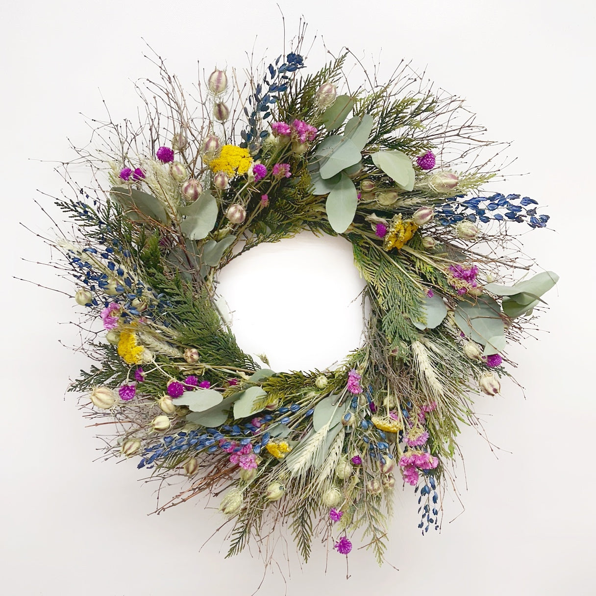 Dried and Preserved Cedar Garden Wreath