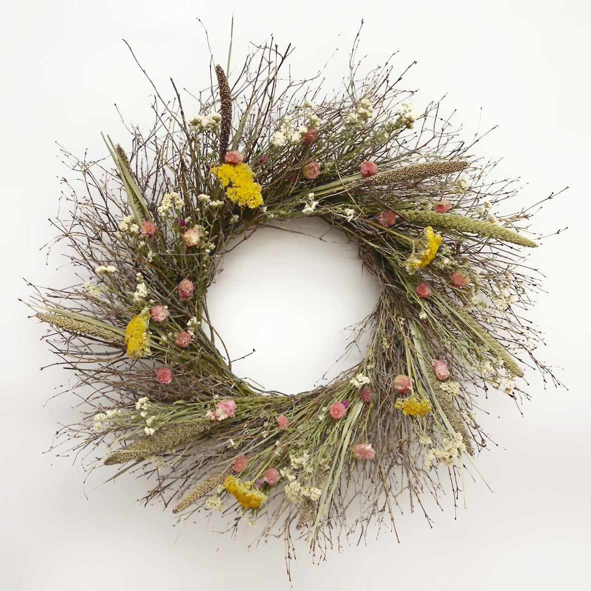 Dried Pastel Spring Wreath