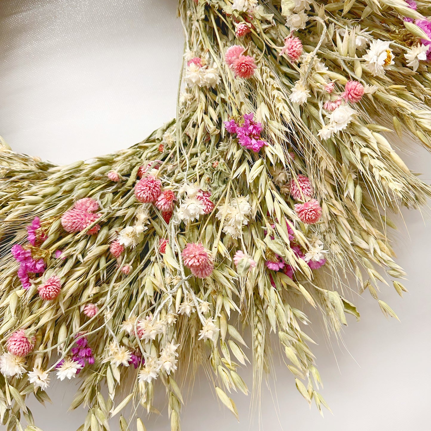 Dried Pink Lucia Wreath