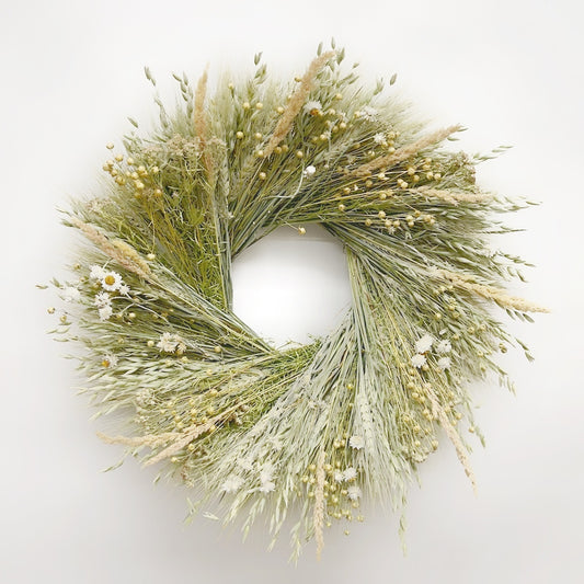 Dried Delicate Grasses Wreath