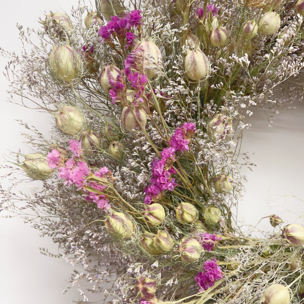 Dried Rosey Caspia Wreath